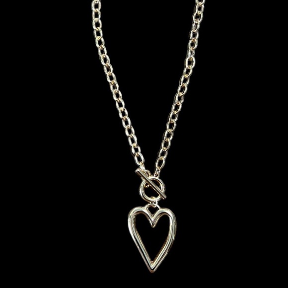 preppy classics Jewelry - NWOT Heart Chain Necklace